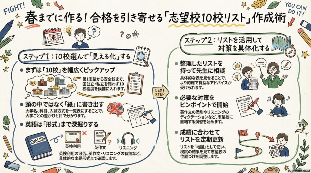 志望校10校リスト作成術