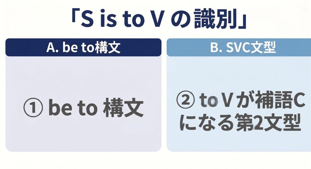 S is to V の識別